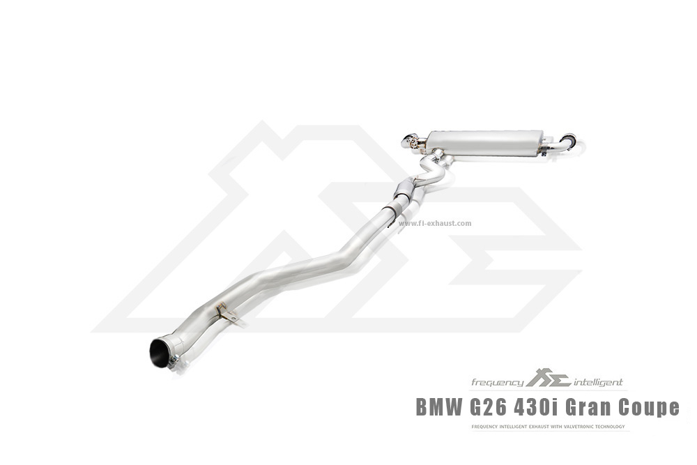 Quad Carbon Fiber Style Exhaust Tips For BMW G22 G23 G26 M440i (2019+) - Silver, Stainless Steel, Easy Install