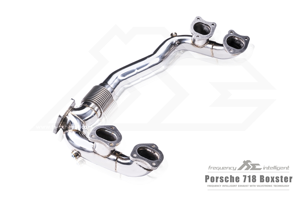 Système d'échappement Valvetronic Motorsport tuyaux Style inox Porsche 718  Cayman 2.0/2.5 NO GPF à