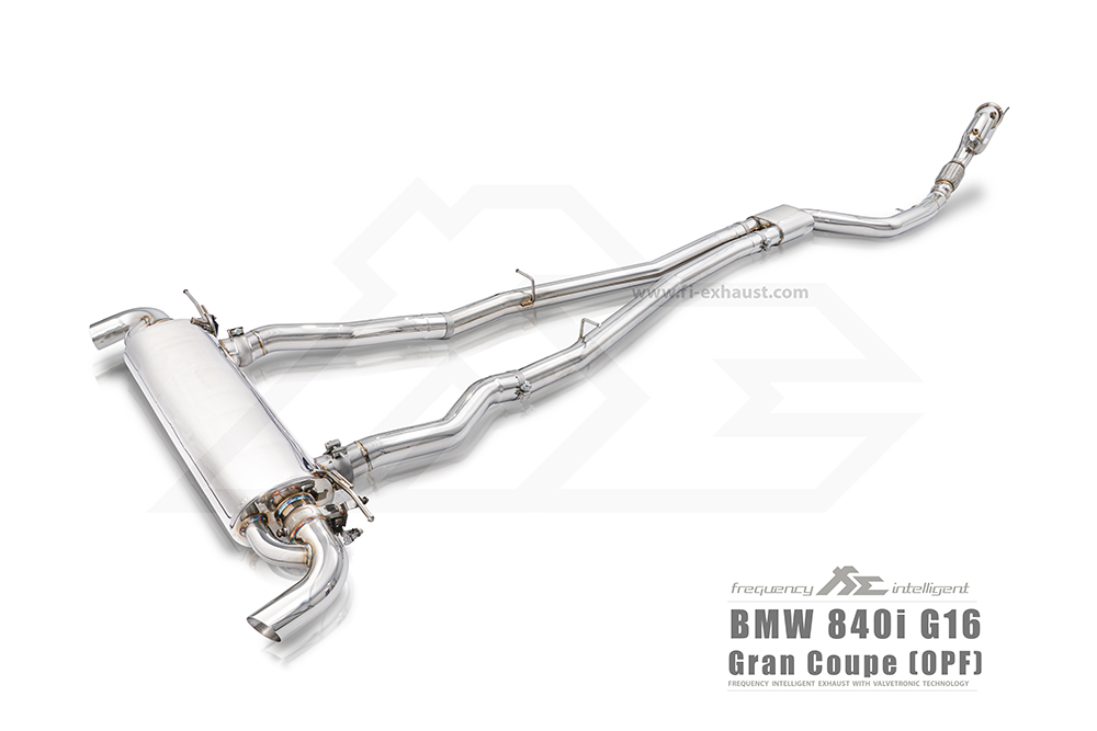 Fi EXHAUST - BMW 840i Gran Coupe G16 OPF - OPF cat-back with factory valve control and no remote