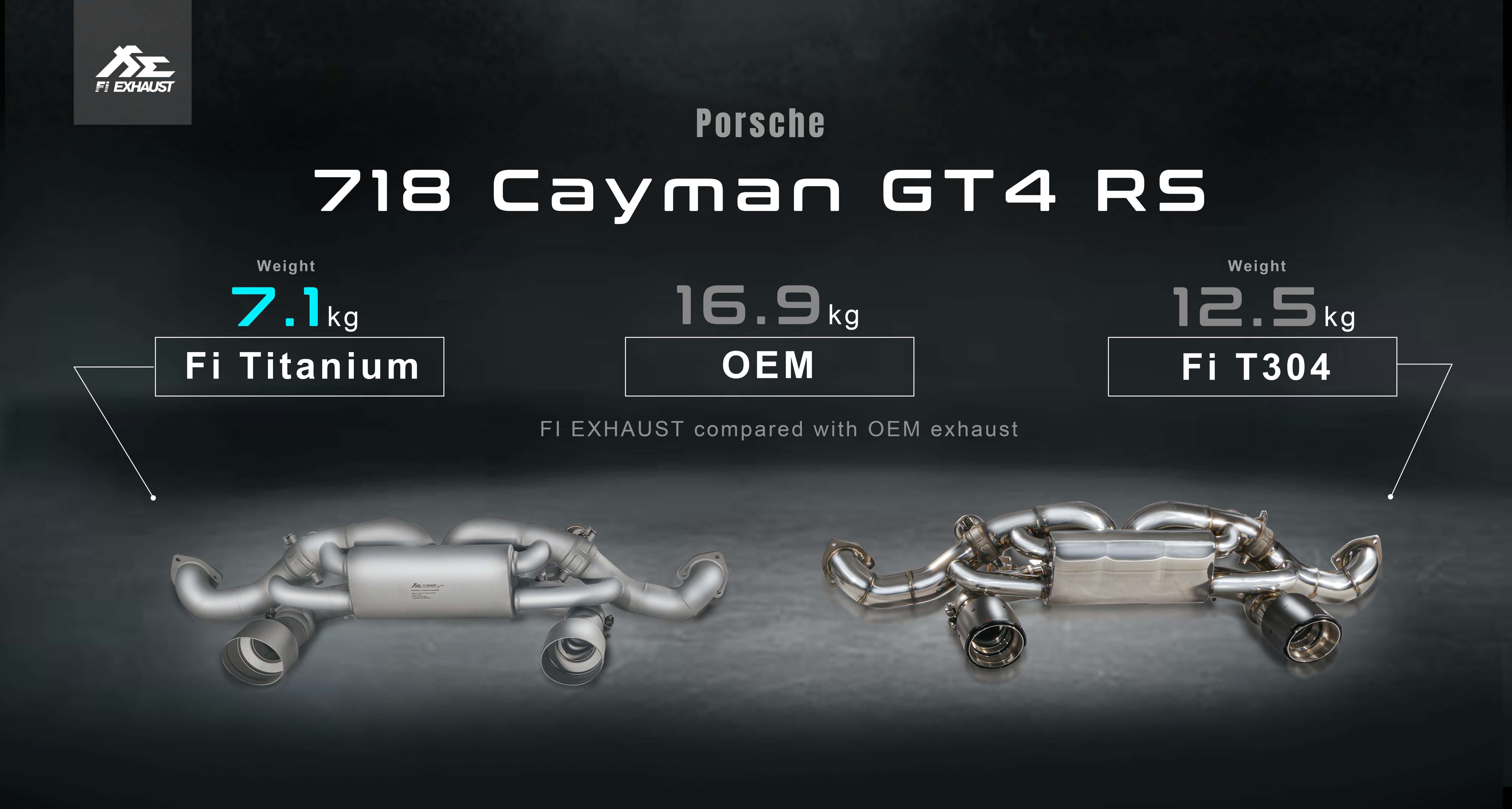 718 Cayman GT4 RS Titanium EXHAUST