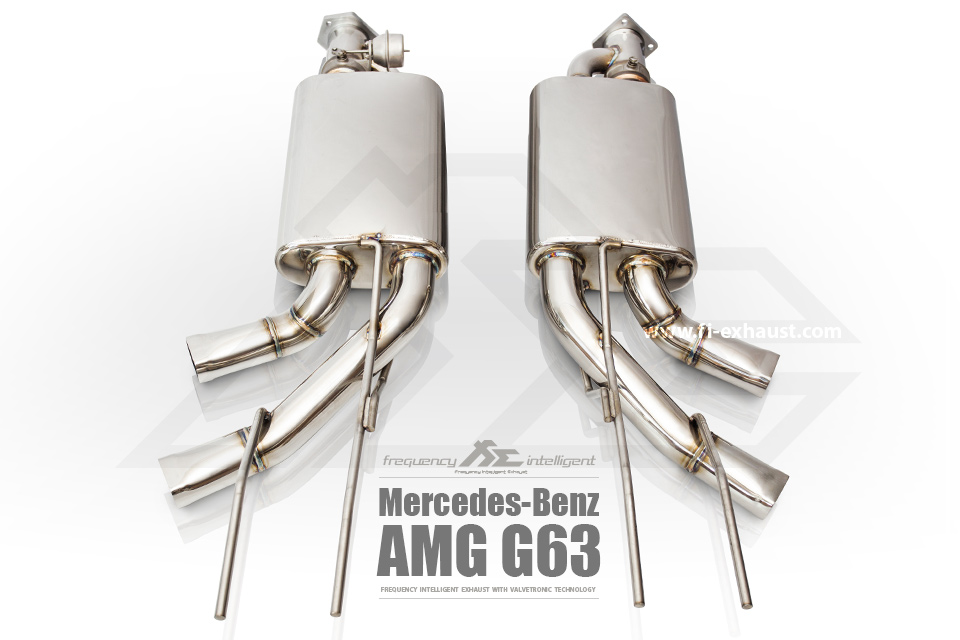 W463 AMG G63 EXHAUST Quad Tips